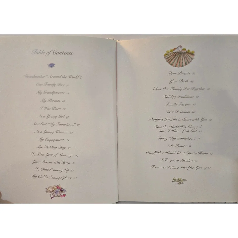 Vtg Grandmother Remembers A Written Heirloom For‎ My Grandchild Journal Book New
